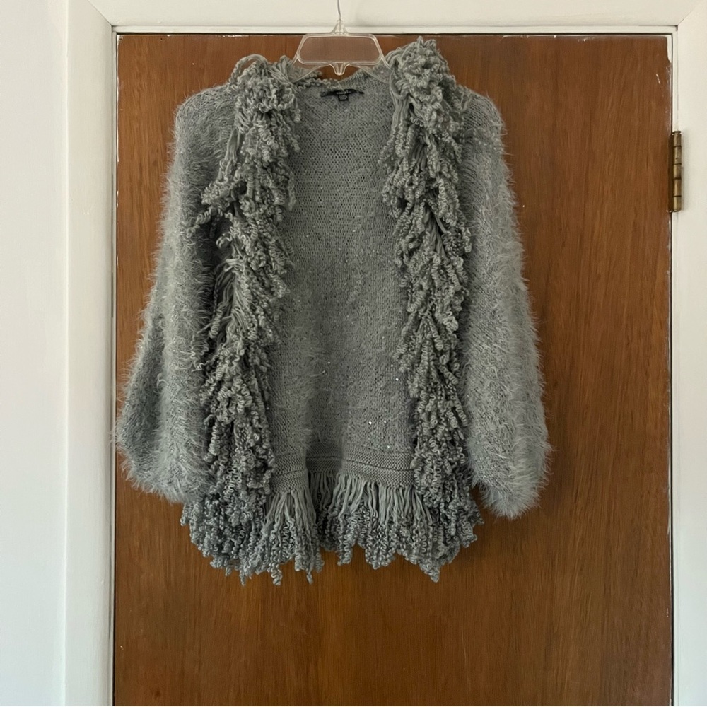 Sioni Women’s SMALL Gray Open Front Sweater